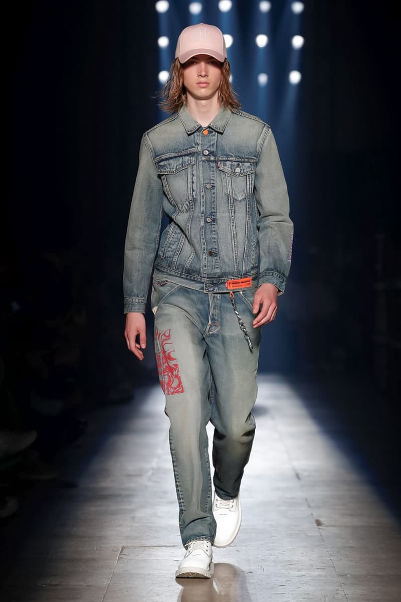 Heron Preston Paris Fashion Week Men's SS20 Spring Summer 2020 Looks Runway Pieces Levi's Collaboration Pieces First Look GORE-TEX