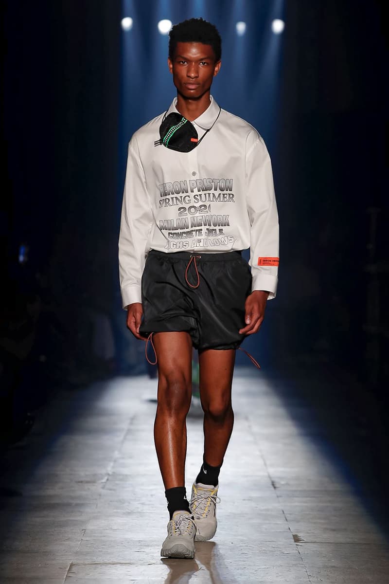 Heron Preston Paris Fashion Week Men's SS20 Spring Summer 2020 Looks Runway Pieces Levi's Collaboration Pieces First Look GORE-TEX