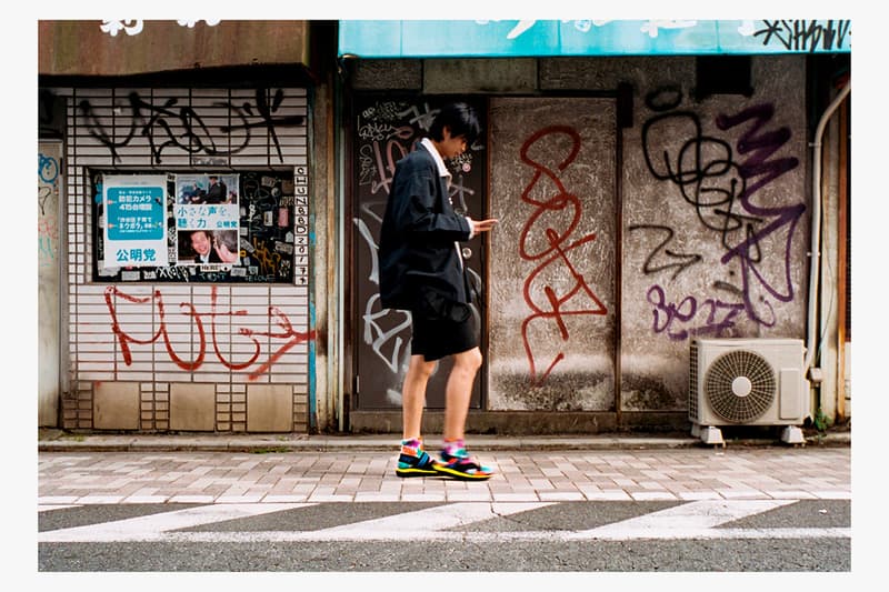 Hi-Tec Japan Footwear Drop Editorial Campaign Lookbook “Shibuya Crossover” Images Kawaz Flex Elasticated Sandal Aoraki WP Outdoor Sneaker SS19