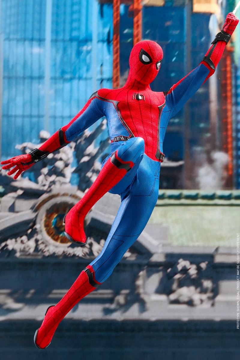 Hot Toys Spider Man Movie Promo Edition Info marvel toys cinematic universe studios tom holland tony stark scale figure collectible far from home 