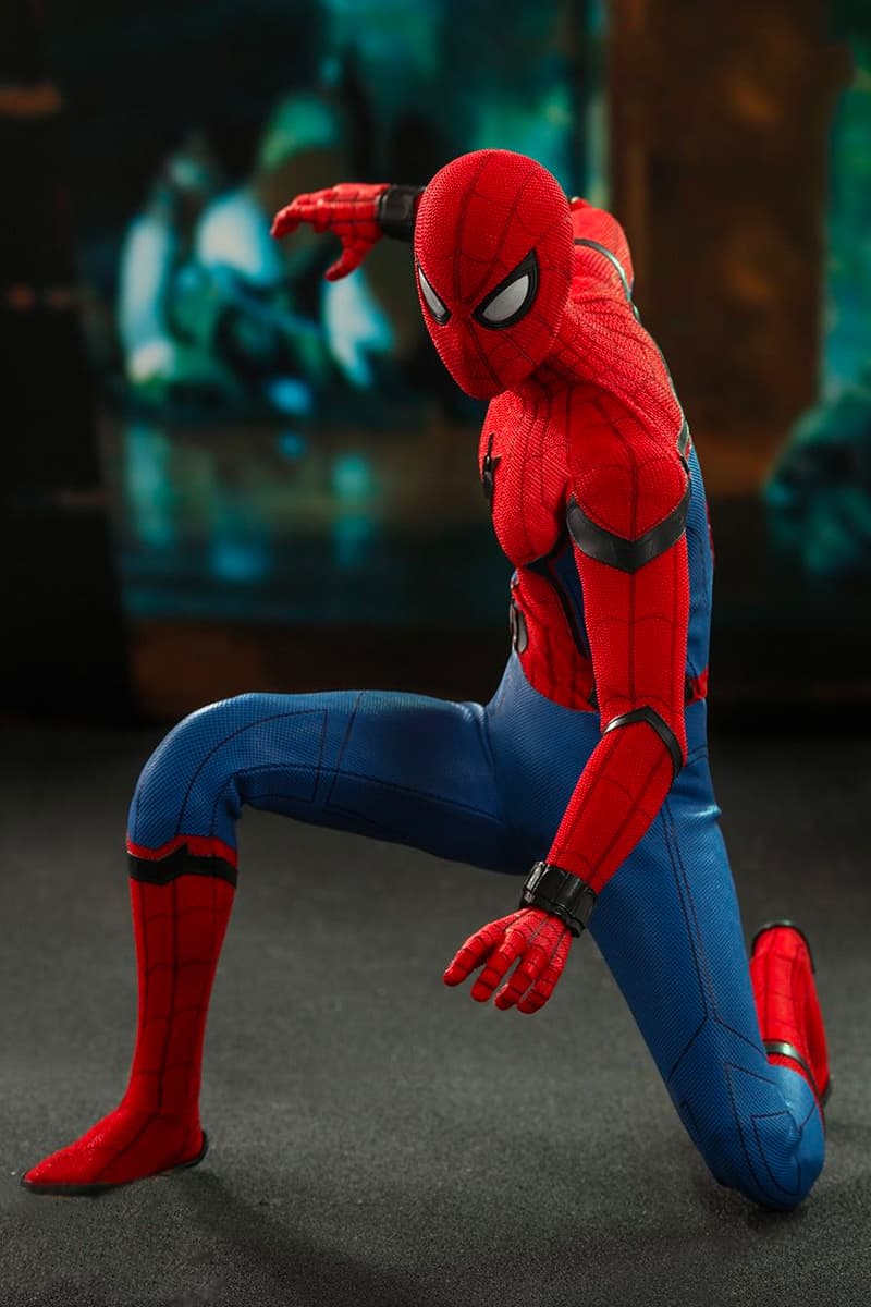Hot Toys Spider Man Movie Promo Edition Info marvel toys cinematic universe studios tom holland tony stark scale figure collectible far from home