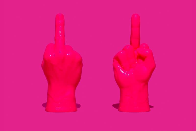 HUF Haroshi Vinyl Middle Finger Hot Pink Release