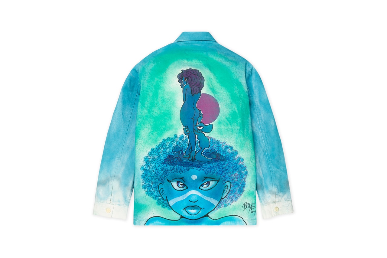 mark bode huf artist capsule collection spring summer 2019 release hand painted jackets cartoon illustrations
