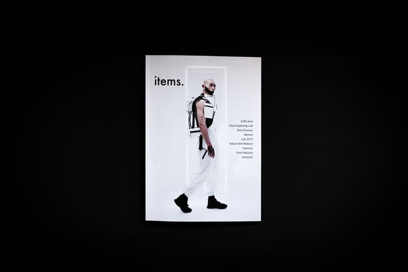'items.' Techwear Magazine Third Issue Inside release global drop date info editorial riot division enfin leve article feature