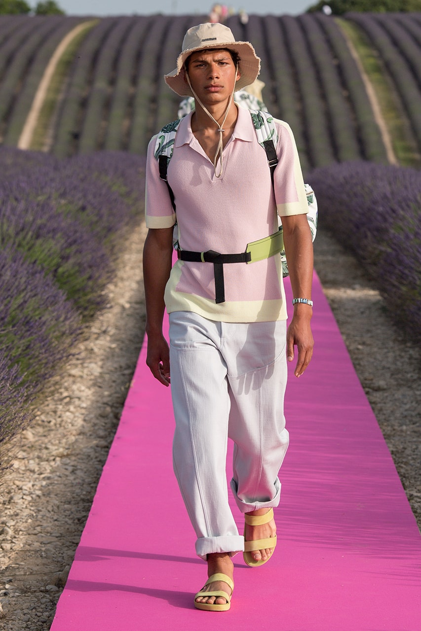 Jacquemus Spring/Summer 2020 Show "Le Coup de Soleil" The Sunburn Paris Fashion Week Men's SS20 Runway Collection Closer Look Review Best Looks Simon Porte Fashion Swarovski Collaboration