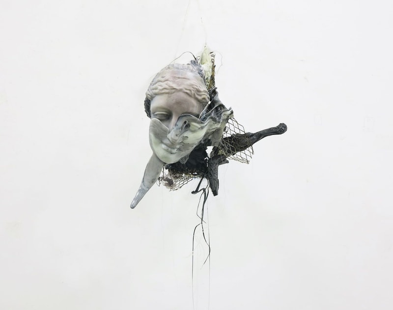 jin shan hall of mirrors night gallery exhibition sculptures los angeles artworks artists