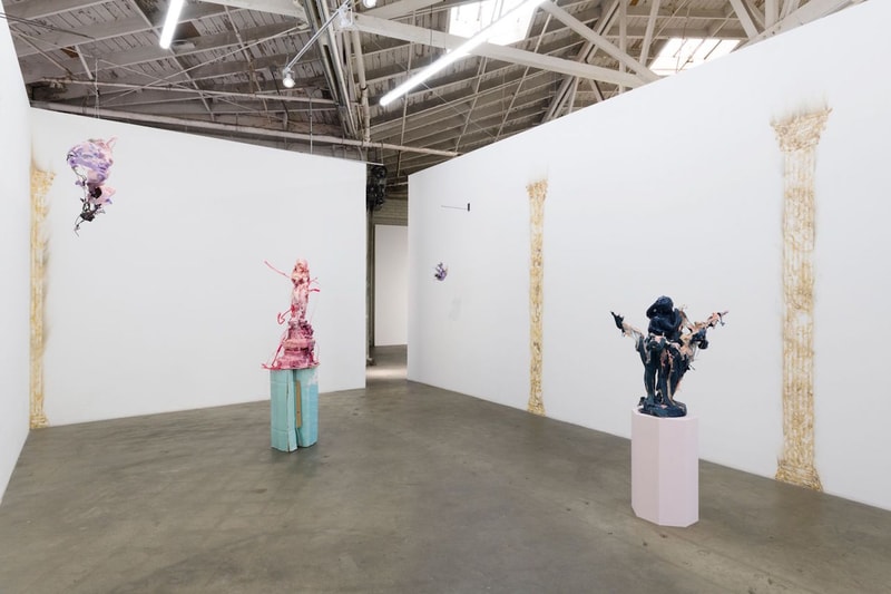jin shan hall of mirrors night gallery exhibition sculptures los angeles artworks artists
