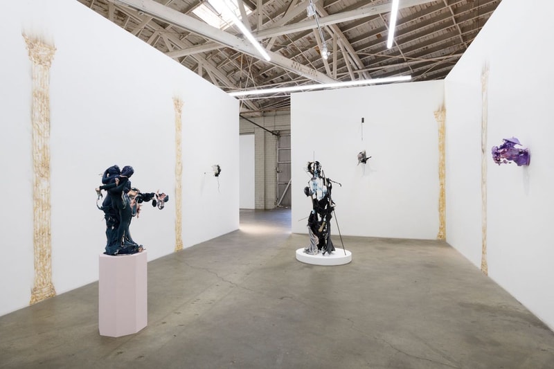 jin shan hall of mirrors night gallery exhibition sculptures los angeles artworks artists