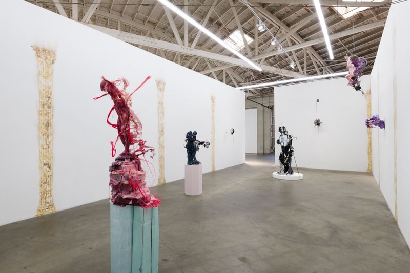 jin shan hall of mirrors night gallery exhibition sculptures los angeles artworks artists