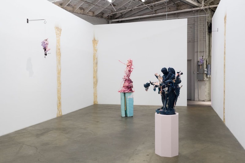 jin shan hall of mirrors night gallery exhibition sculptures los angeles artworks artists