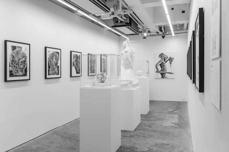 jun cha ronin hidari zingaro exhibition artworks paintings