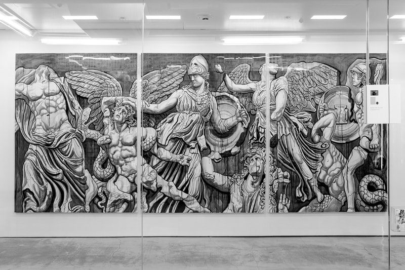 jun cha ronin hidari zingaro exhibition artworks paintings