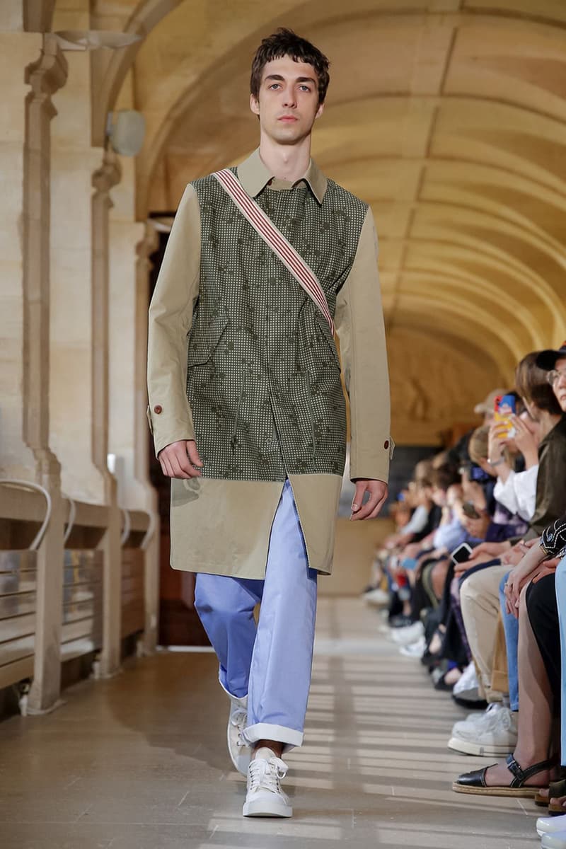 Junya Watanabe Spring Summer 2020 Paris Fashion Week Men's SS20 Runway Presentation Menswear Looks New Balance Sneaker Collaboration Levi's Jacket Denim Carhartt Amsterdam Tulip Museum St. John Real Review Civilisation