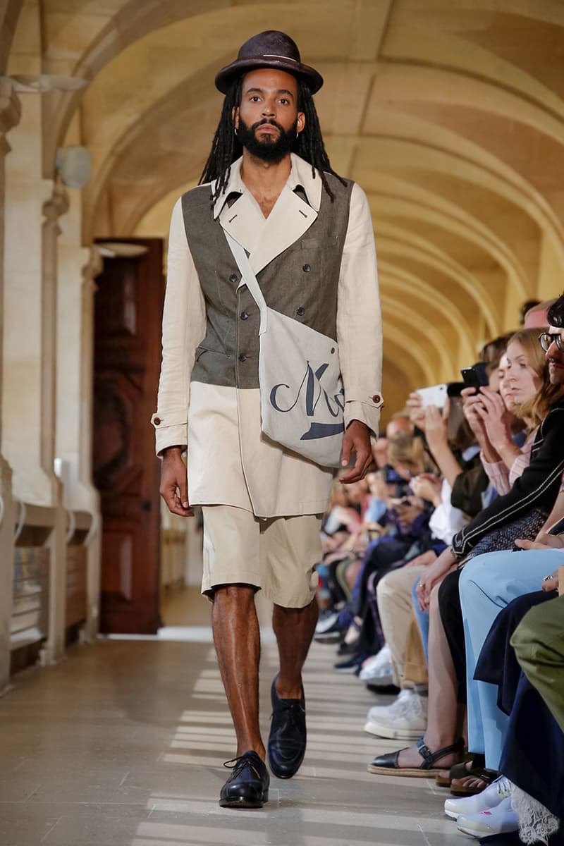 Junya Watanabe Spring Summer 2020 Paris Fashion Week Men's SS20 Runway Presentation Menswear Looks New Balance Sneaker Collaboration Levi's Jacket Denim Carhartt Amsterdam Tulip Museum St. John Real Review Civilisation