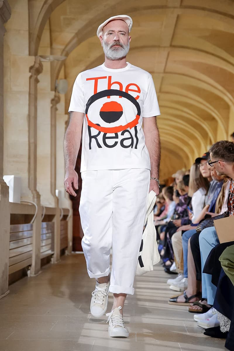 Junya Watanabe Spring Summer 2020 Paris Fashion Week Men's SS20 Runway Presentation Menswear Looks New Balance Sneaker Collaboration Levi's Jacket Denim Carhartt Amsterdam Tulip Museum St. John Real Review Civilisation