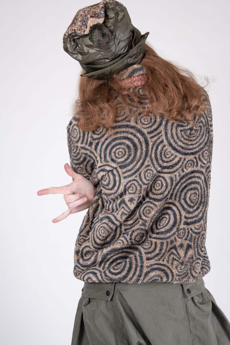 KAPITAL Fall Winter 2019 Collection Paisley deconstructed denim indigo patchwork knitwear drab boro baggy pants Japanese label