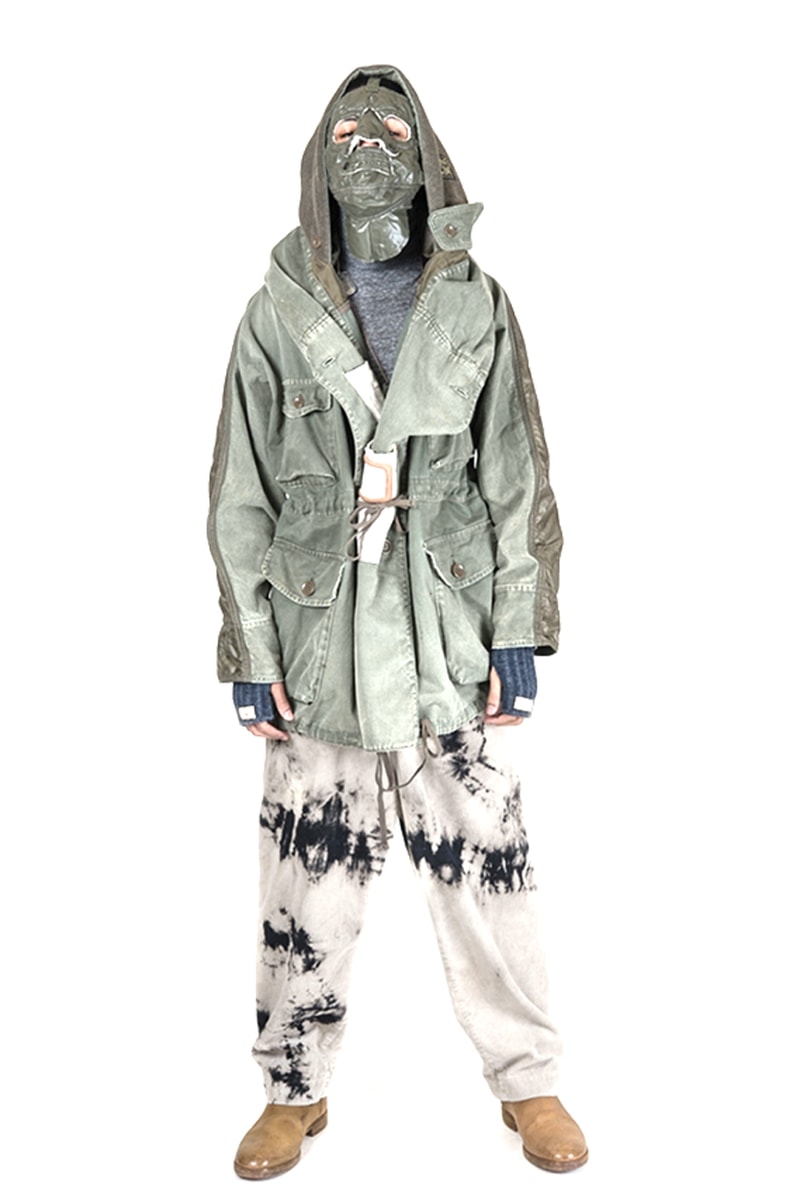 KAPITAL Fall Winter 2019 Collection Paisley deconstructed denim indigo patchwork knitwear drab boro baggy pants Japanese label