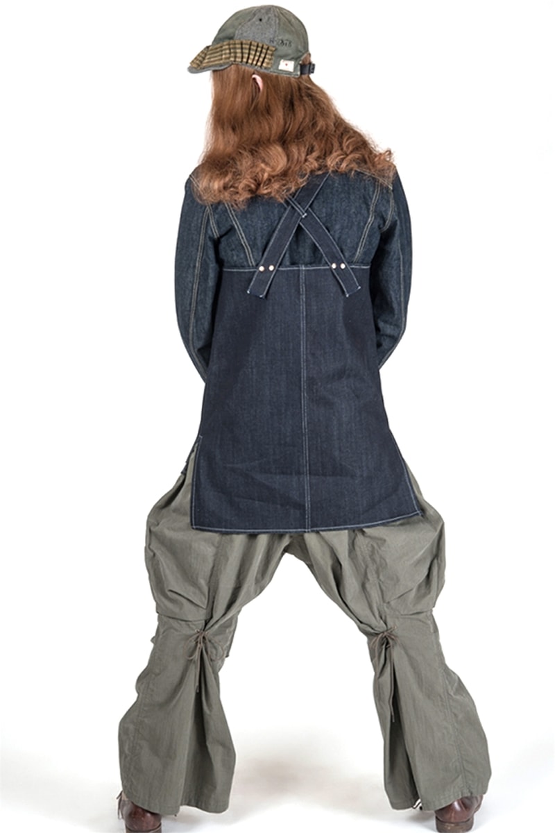 KAPITAL Fall Winter 2019 Collection Paisley deconstructed denim indigo patchwork knitwear drab boro baggy pants Japanese label