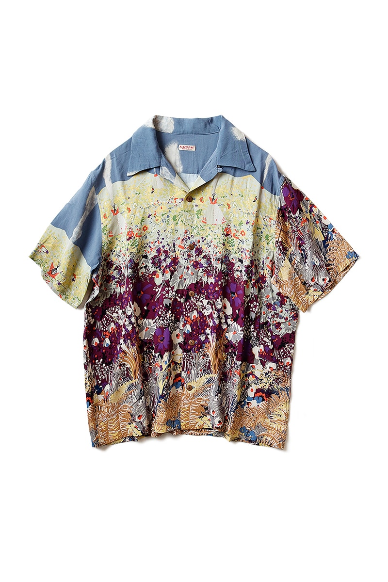 Kapital "Navajoland" Rayon Hawaiian Shirt short sleeve aloha print pattern navajo 