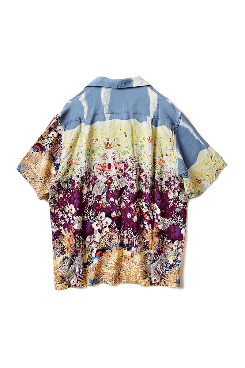 Kapital "Navajoland" Rayon Hawaiian Shirt short sleeve aloha print pattern navajo