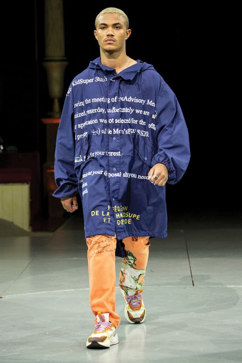 kidsuper spring summer 2020 mens runway collection paris fashion week 