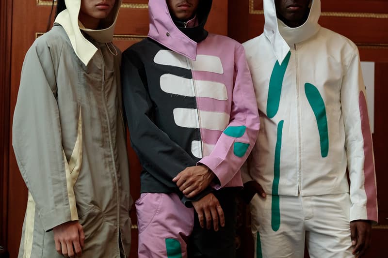 Kiko Kostadinov Spring/Summer 2020 Backstage LFW:M London Fashion Week: Men's Asics Collaboration Affix Works