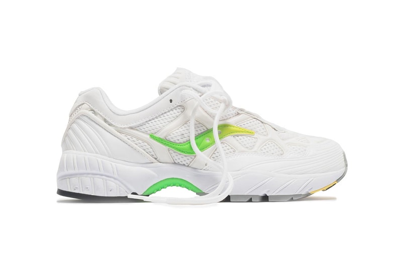 KITH x Saucony Grid Web Sneaker Collaboration Release colorways drop info june 28 2019 white silver orange green neon 3m ronnie fieg spring summer 2019 ss19