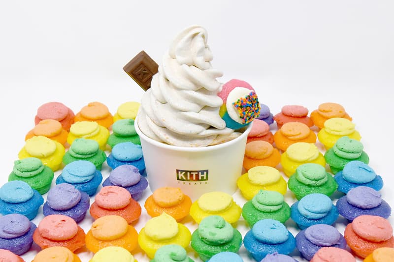 KITH Treats x Baked by Melissa Pride Month Special Release LGBTQ + Plus Stonewall Uprising 50th Anniversary Cupcakes Rainbow ce Cream Swirl milkshake