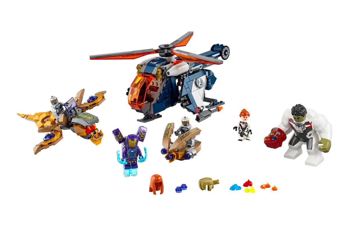 LEGO Avengers Endgame Helicopter Set Release hulk rescue black widow chitauri thanos iron gauntlet infinity stones marvel cinematic universe  toys