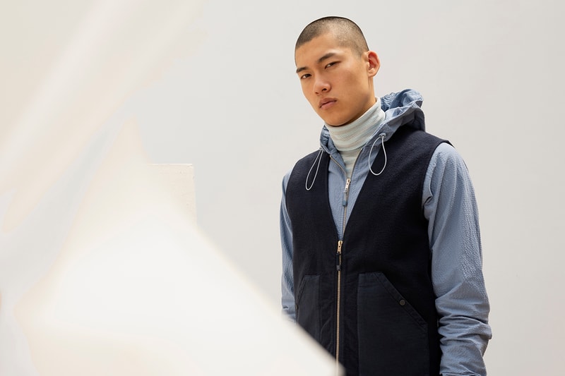 Les Basics Spring/Summer 2020 SS20 Collection Lookbook Simple Clean Cut Classic Staple Pieces Minimal Shirts Bags Coats Zip Ups Trousers Waffle Crushed 