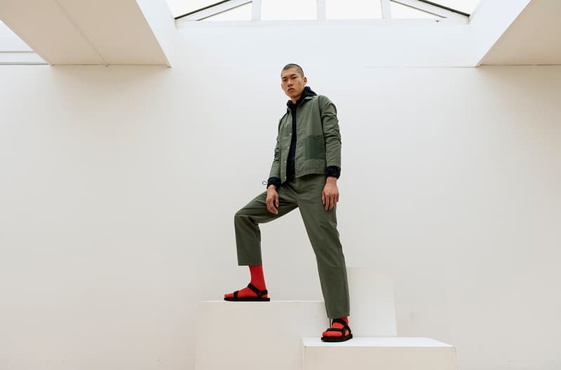 Les Basics Spring/Summer 2020 SS20 Collection Lookbook Simple Clean Cut Classic Staple Pieces Minimal Shirts Bags Coats Zip Ups Trousers Waffle Crushed