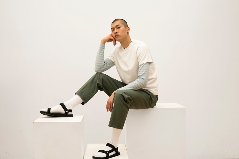 Les Basics Spring/Summer 2020 SS20 Collection Lookbook Simple Clean Cut Classic Staple Pieces Minimal Shirts Bags Coats Zip Ups Trousers Waffle Crushed 