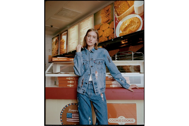 Levi's Stranger Things Capsule Collection Lookbook Netflix Series Season 3 Fall Winter 2019 FW19 Drop Mens Womens First Look 1985 Eleven Dustin Graphic T Shirts Sweatshirts Trucker Hat 