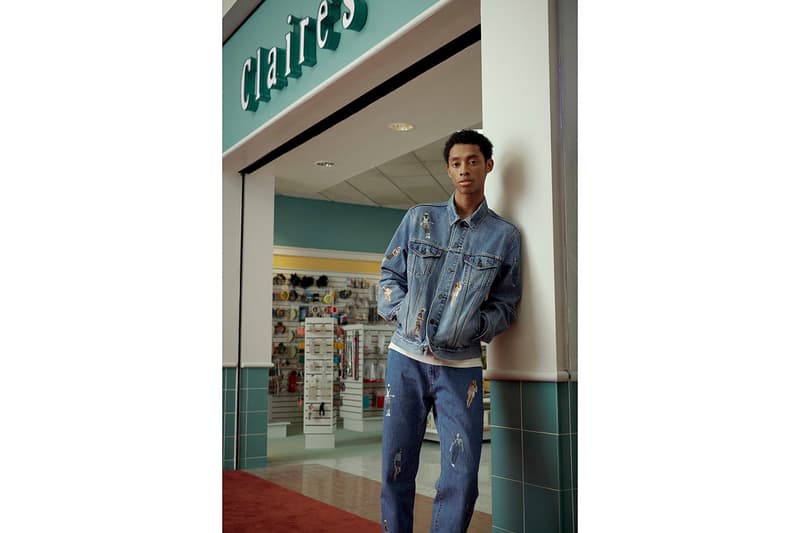 Levi's Stranger Things Capsule Collection Lookbook Netflix Series Season 3 Fall Winter 2019 FW19 Drop Mens Womens First Look 1985 Eleven Dustin Graphic T Shirts Sweatshirts Trucker Hat