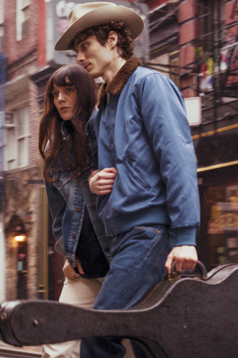 Levi's Vintage Clothing Lookbook Fall Winter 2019 FW19 Collection Archives Denim Jeans Trucker Jacket Twill Trousers Climate Seal Jacket Riders Pants Suede Sherpa Corduroy 