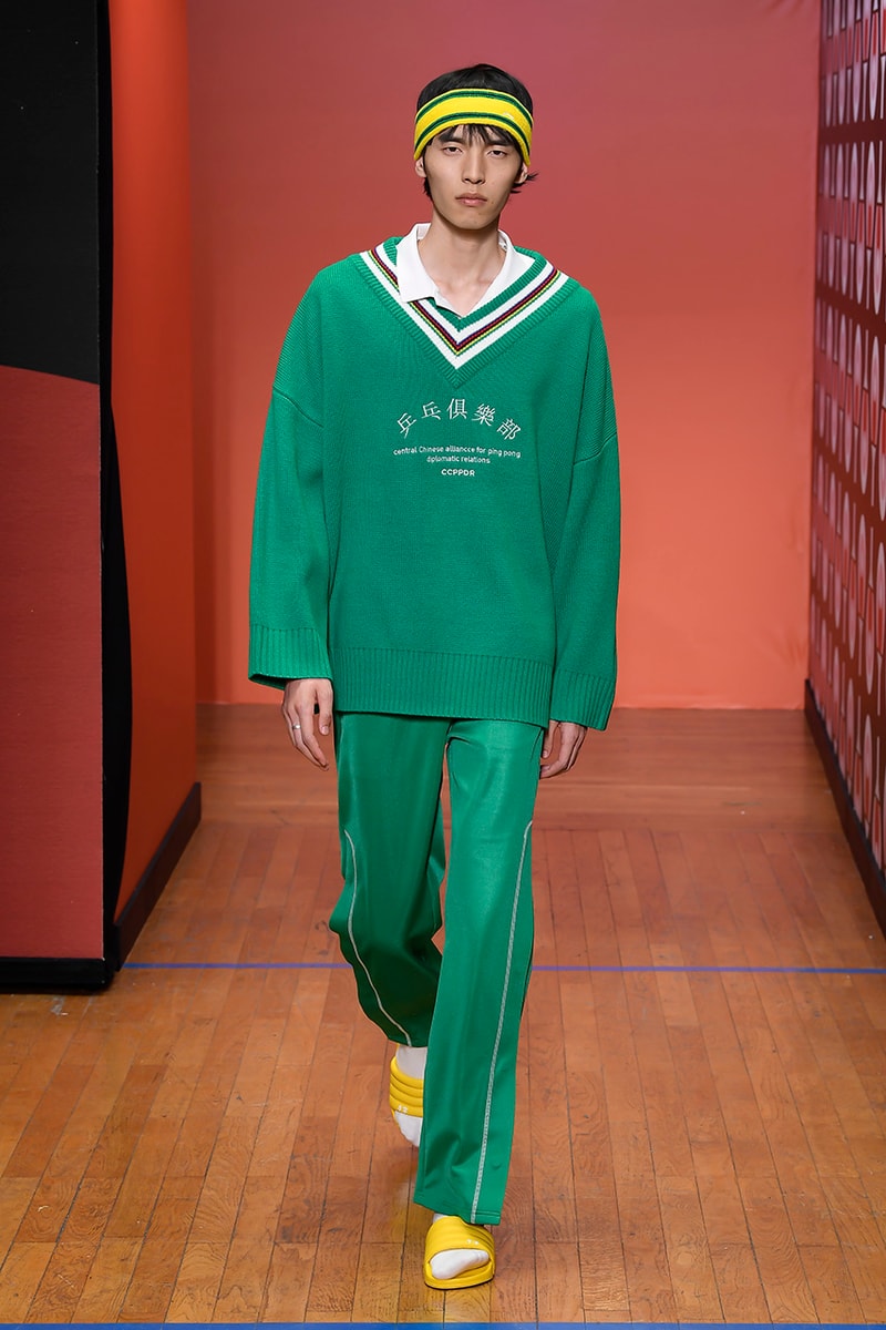 LI-NING Paris Fashion Week Men's SS20 Spring Summer 2020 Collection Menswear Runway Presentation Ping Pong Stefano Pilati Random Identities 