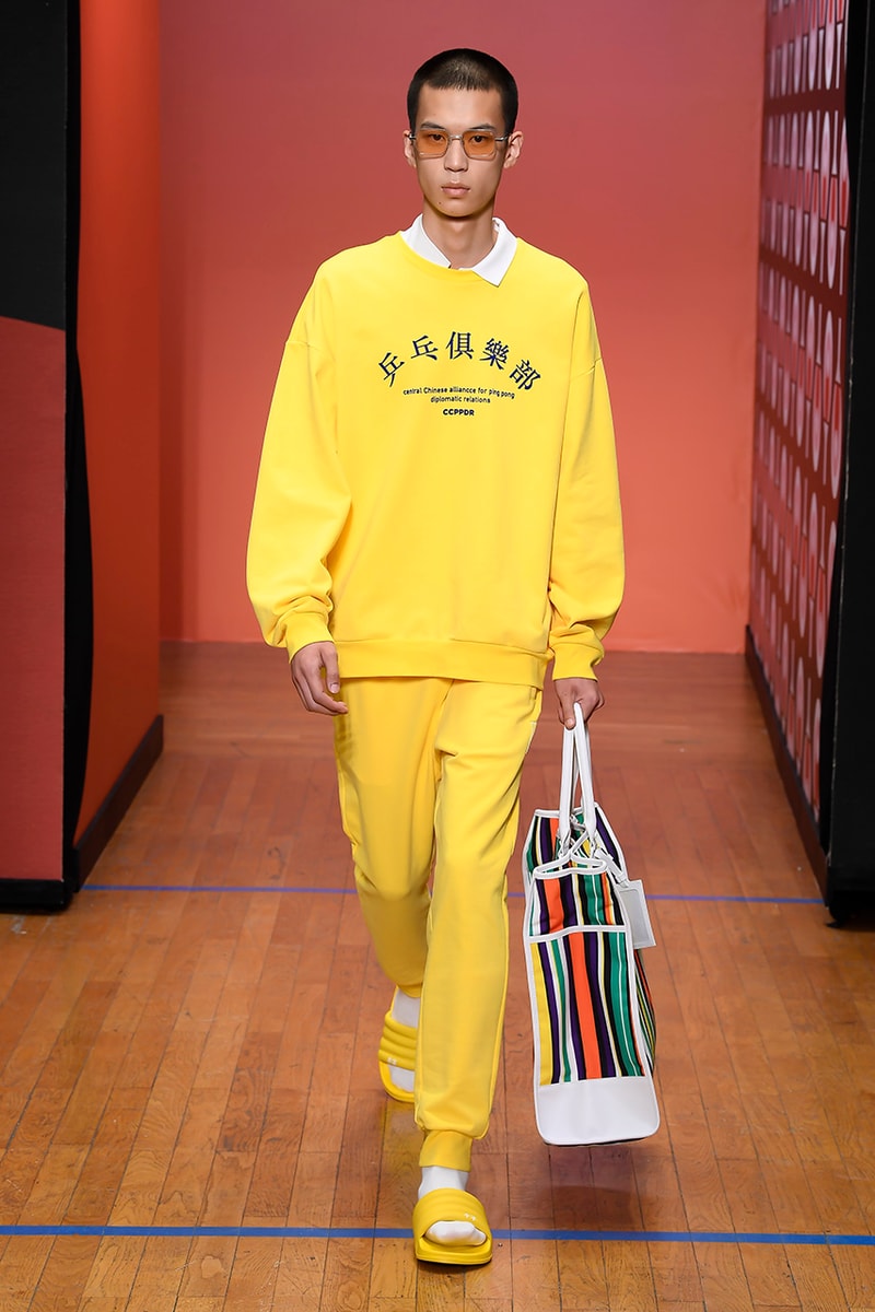 LI-NING Paris Fashion Week Men's SS20 Spring Summer 2020 Collection Menswear Runway Presentation Ping Pong Stefano Pilati Random Identities 