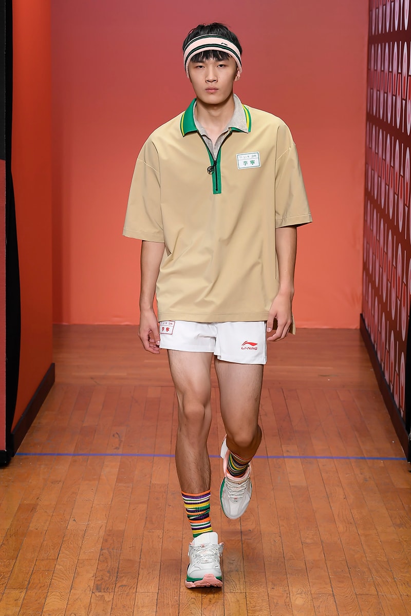 LI-NING Paris Fashion Week Men's SS20 Spring Summer 2020 Collection Menswear Runway Presentation Ping Pong Stefano Pilati Random Identities 