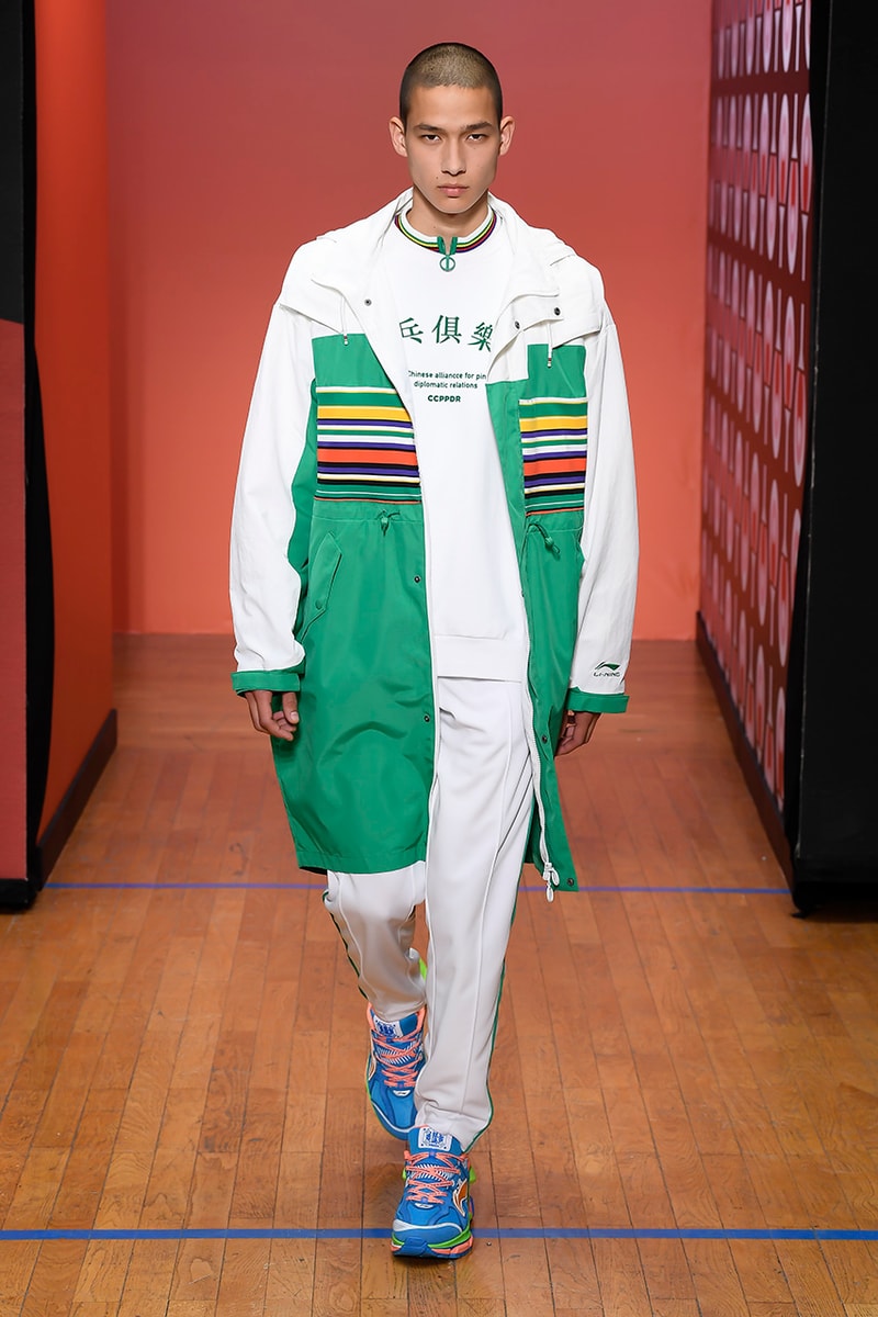 LI-NING Paris Fashion Week Men's SS20 Spring Summer 2020 Collection Menswear Runway Presentation Ping Pong Stefano Pilati Random Identities 