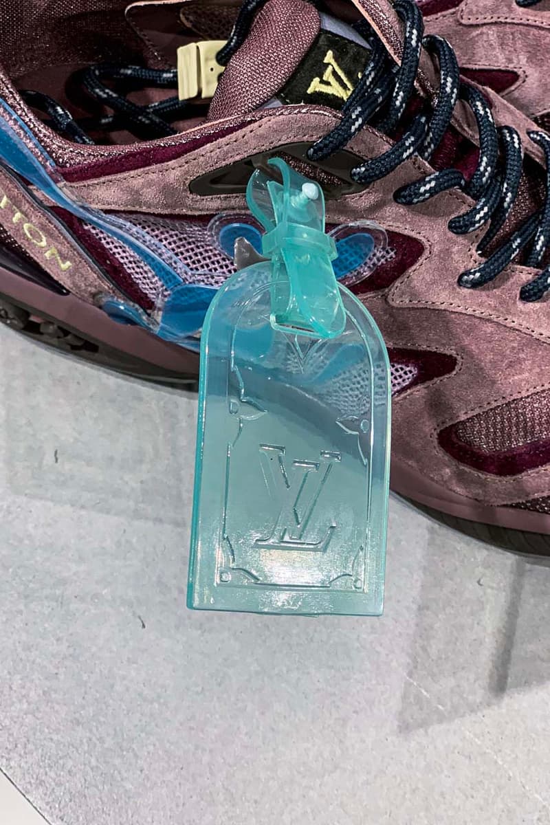 Louis Vuitton Spring/Summer 2020 Runway Details showroom collection ss20 paris fashion week virgil abloh pfw menswear trunk duffel bag sneakers shoes 503 high top 