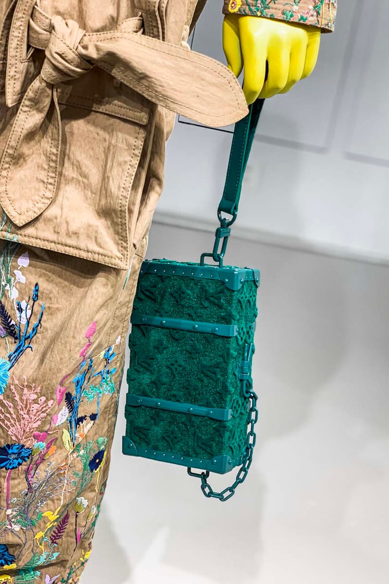 Louis Vuitton Spring/Summer 2020 Runway Details showroom collection ss20 paris fashion week virgil abloh pfw menswear trunk duffel bag sneakers shoes 503 high top 