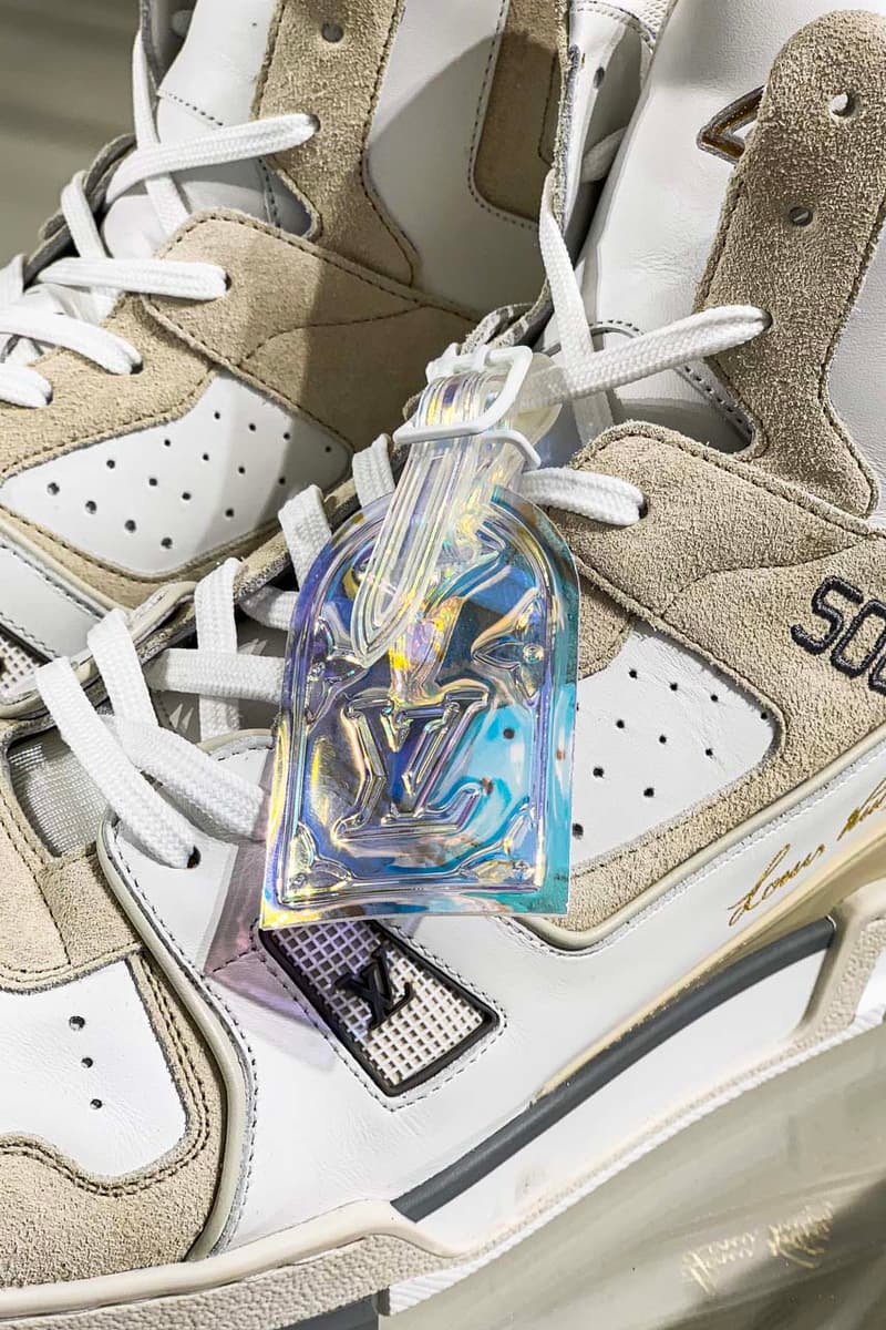 Louis Vuitton Spring/Summer 2020 Runway Details showroom collection ss20 paris fashion week virgil abloh pfw menswear trunk duffel bag sneakers shoes 503 high top 