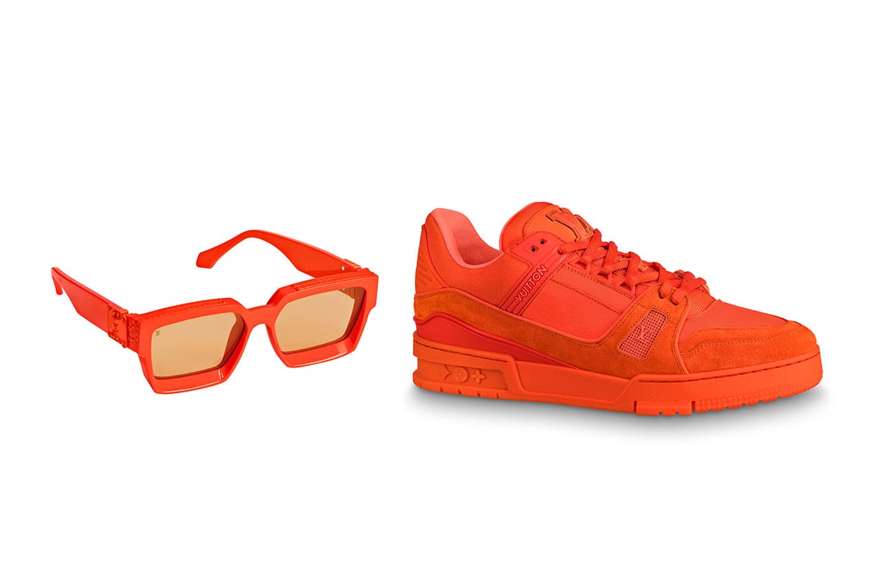 orange louis vuitton sneakers