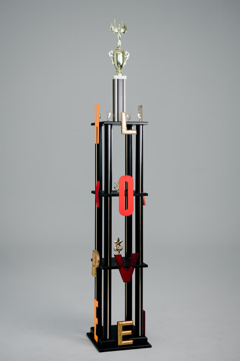 love ball iii three trophies trophy artist designs kaws kenny scharf lucy dodd raul de nieves jack pierson tony oursler cfda susanne bartsch