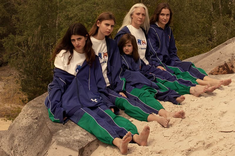 Maison kitsune ader error fall/winter 2019 collection release details information the blue box family hats cap tracksuit t-shirt shirt jacket pants slides