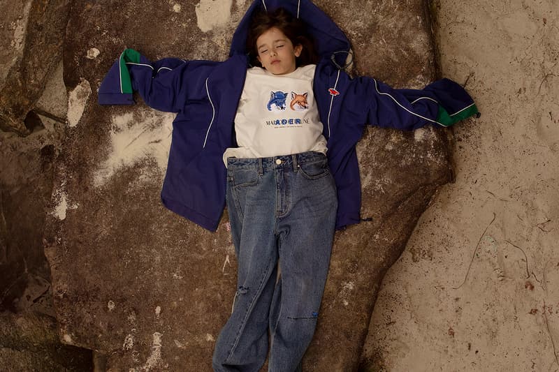 Maison kitsune ader error fall/winter 2019 collection release details information the blue box family hats cap tracksuit t-shirt shirt jacket pants slides