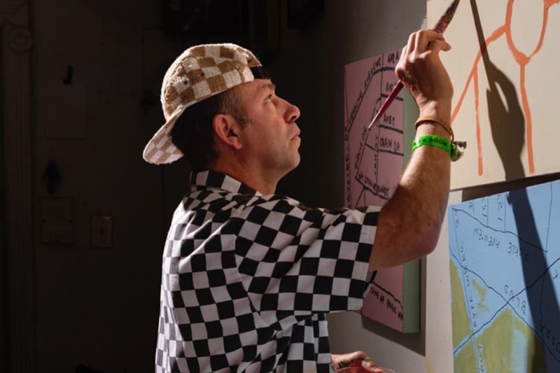 mark gonzales street art exhibition chandran gallery artworks paintings