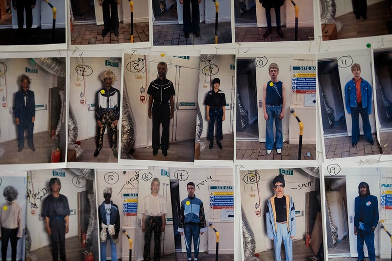 Martine rose london nike spring summer 2020 fashion week mens backstage look closer look promising britain badge t-shirt shirt jersey sweatshirt trouser sneaker trainers