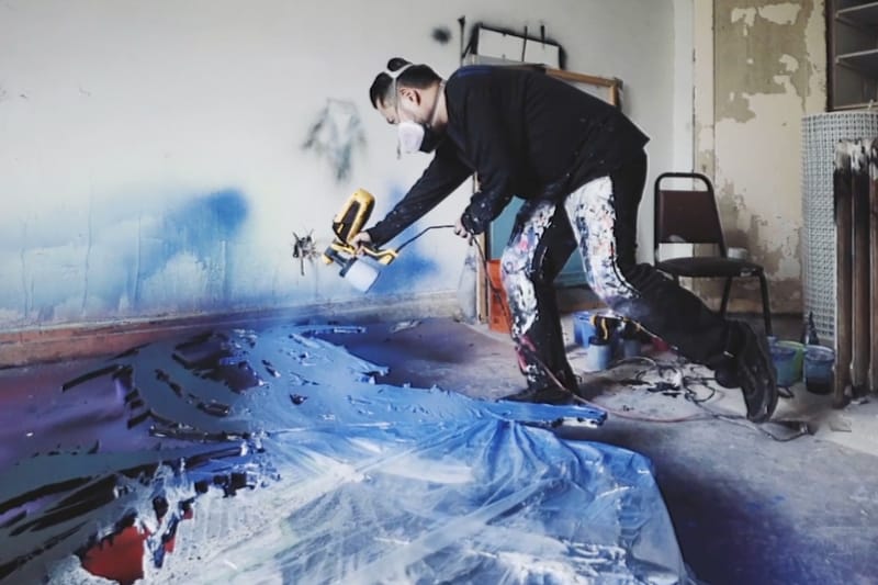 Meguru Yamaguchi Shows off New Spray-Painting Technique For "Shadow Pieces"