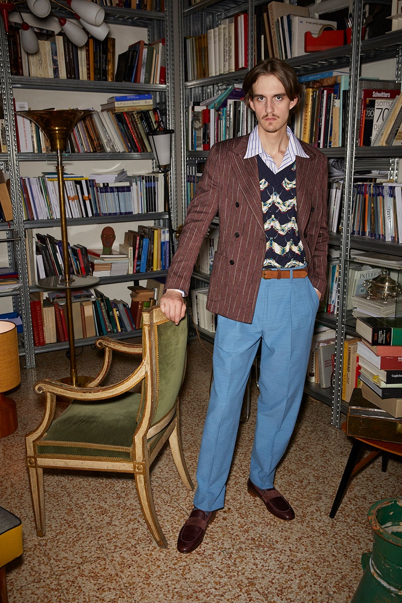 Missoni Man Spring Summer 2020 SS20 Collection Lookbook Serge Gainsbourg French Singer Songwriter Muse Inspiration Bohemianism Artistic Freedom 